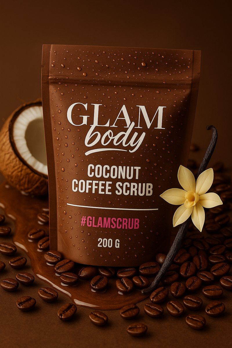 COCONUT VANILLA BEAN COFFEE SCRUB FOR DRY SKIN (Limited Edition)