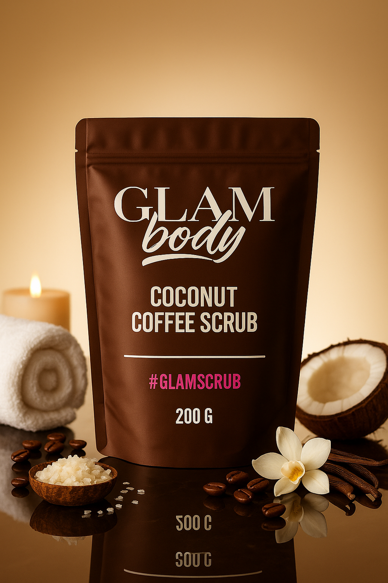 COCONUT VANILLA BEAN COFFEE SCRUB FOR DRY SKIN (Limited Edition)