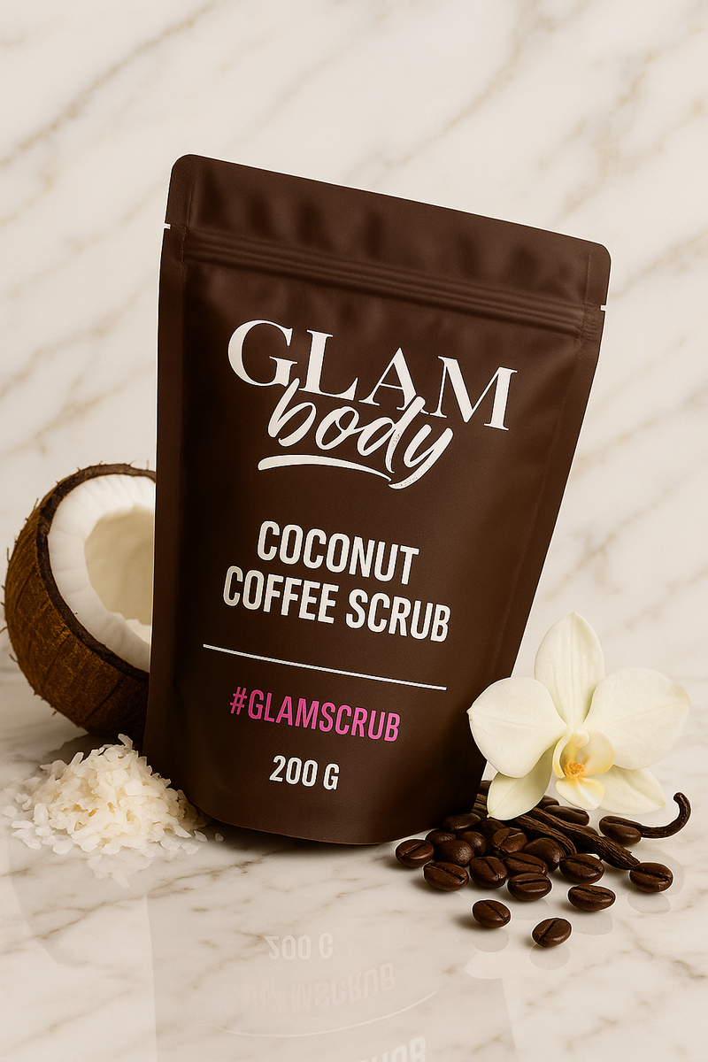 COCONUT VANILLA BEAN COFFEE SCRUB FOR DRY SKIN (Limited Edition)