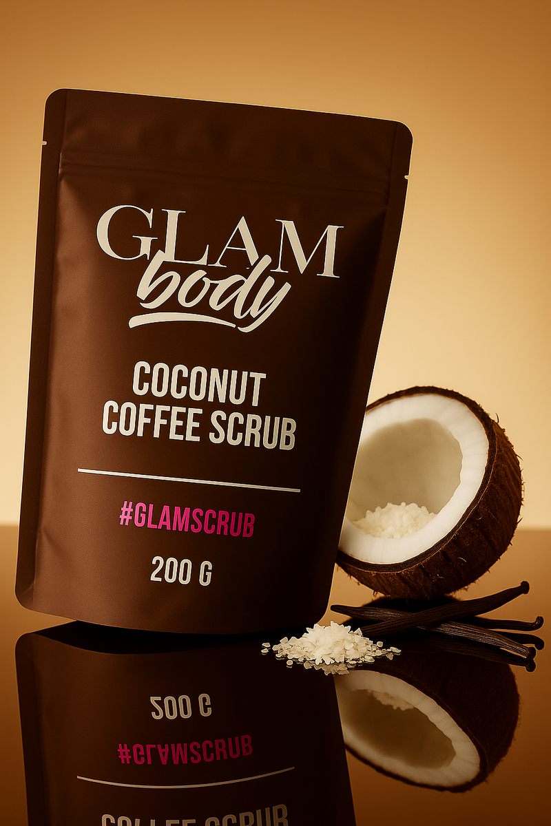 COCONUT VANILLA BEAN COFFEE SCRUB FOR DRY SKIN (Limited Edition)