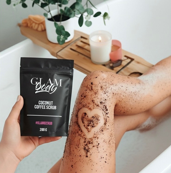 COCONUT VANILLA BEAN COFFEE SCRUB FOR DRY SKIN (Limited Edition)