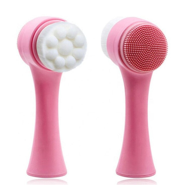 Double-sided Silicone Facial Cleansing Brush